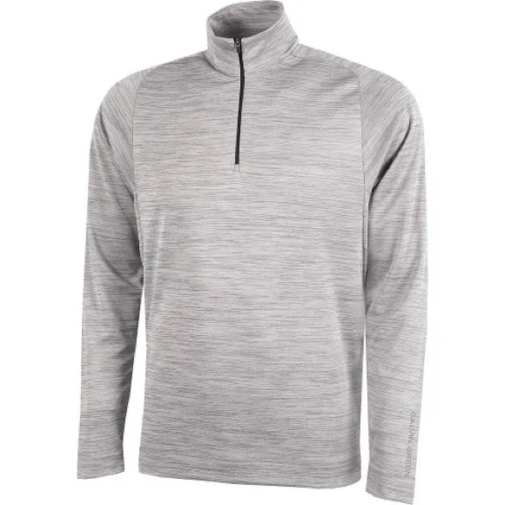 NWT Galvin Green Men’s Dixon Insulating Mid Layer Half Zip Sweater Lt Gray Sz XL